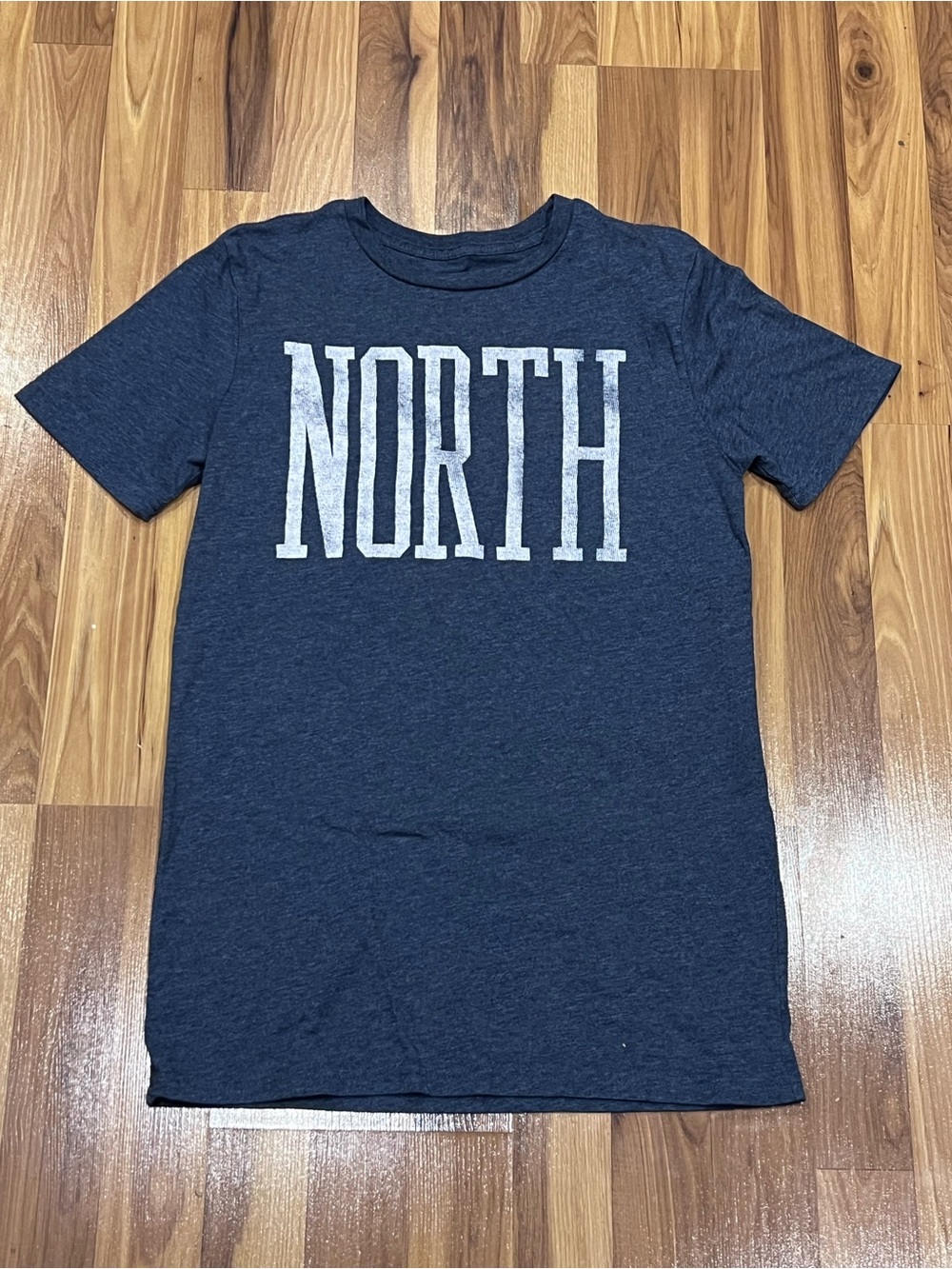 Navy 'NORTH' Short Sleeve Graphic Tee